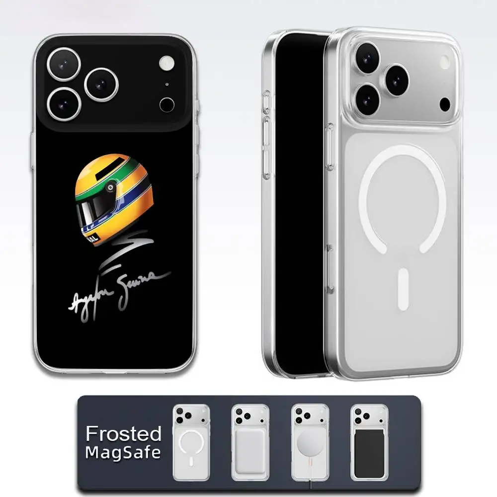 حافظة هاتف A-Ayrton Senna لهاتف iPhone 17,16,15,14,13,12,11,Pro,Max,Plus,E,Air,Mini Magsafe شفافة مغناطيسية بلوري #4