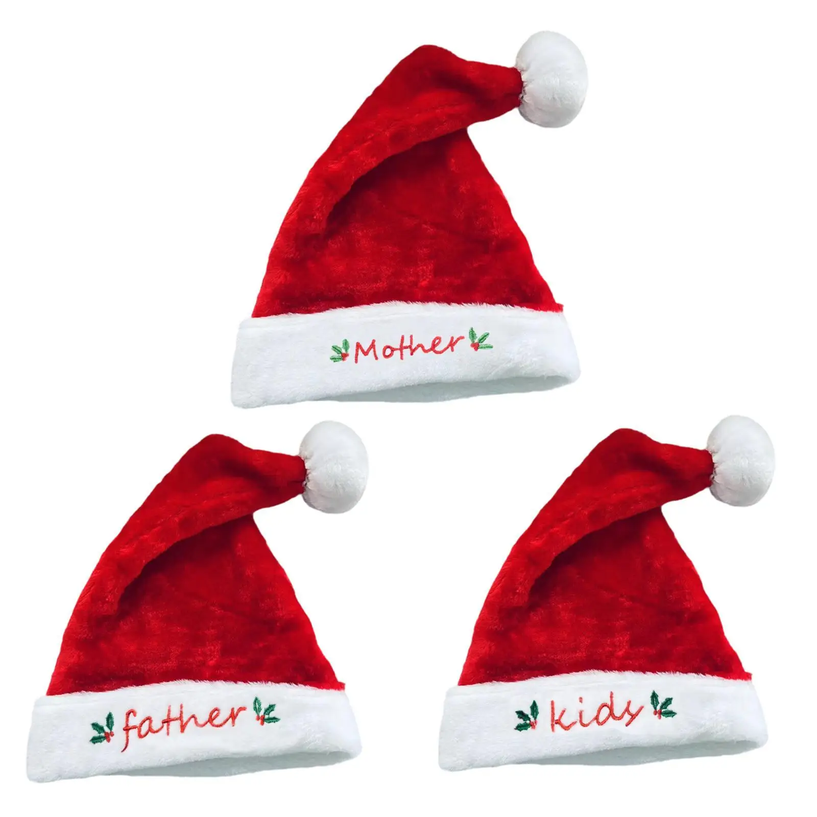 Xmas Holiday Hat Comfort Cute Plush Xmas Cap for Men and Women Warm Hat Props Winter Hat Headwear Short Plush Hat Christmas Cap