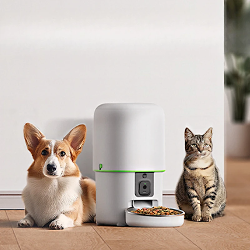 

Automatic feeder cat with camera can video pet dog smart 5G stable and not disconnected