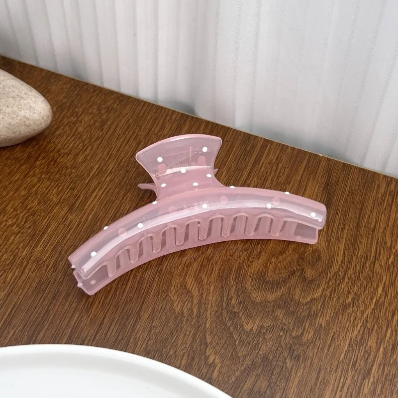 Polka Dot Versatile Hair Clip Feminine Hair Shark Clip Fashion Sweet Hair Accessories