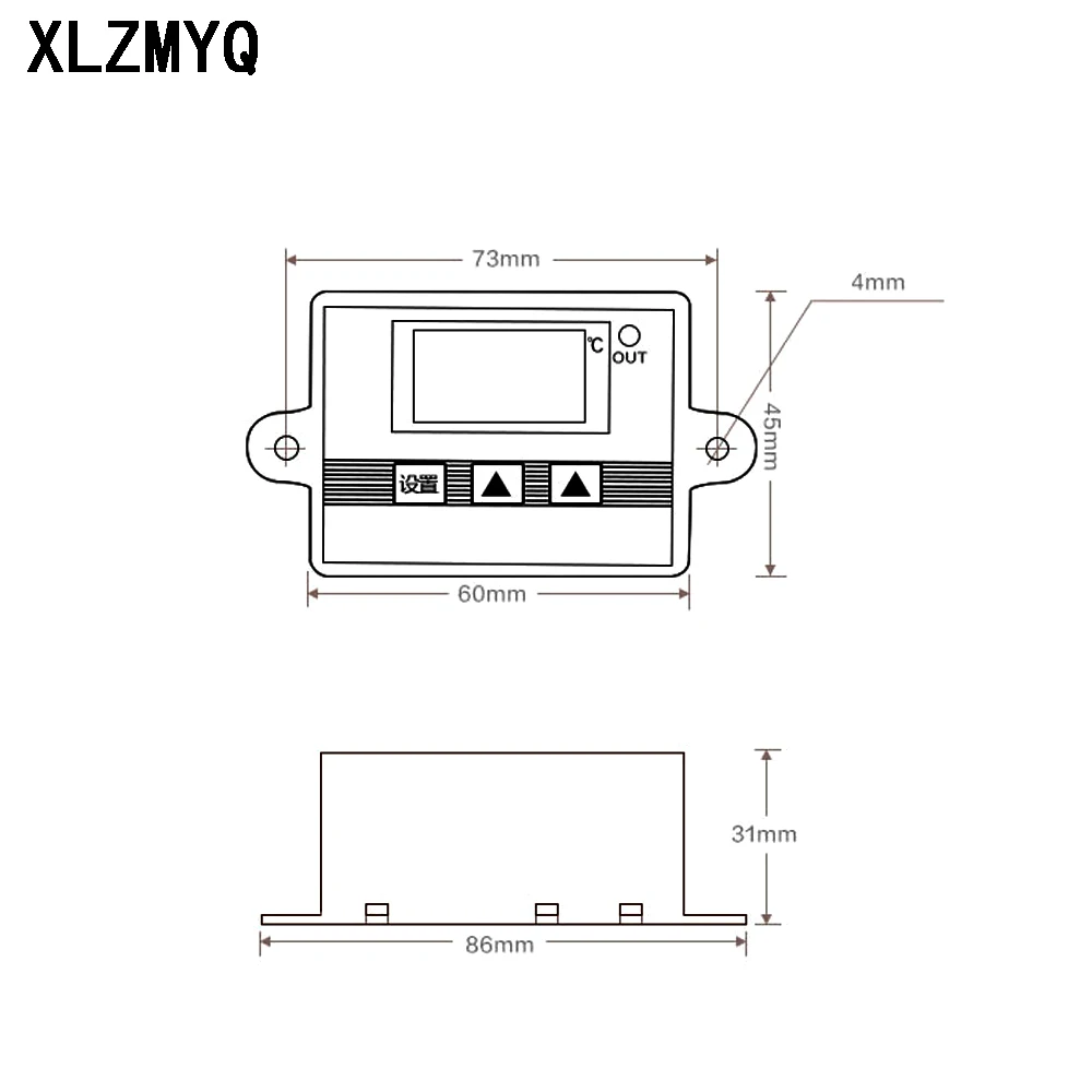 12V 24V 110V 220V W3002 Temperature Controller XH-W3002 Digital Control Thermostat Microcomputer Switch Thermoregulator Sensor