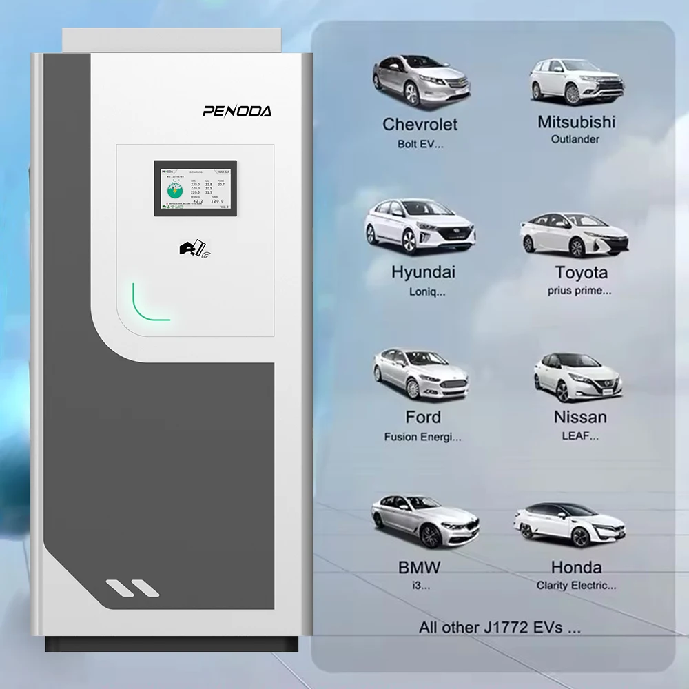 Fast Electric Car Charging CCS2 Male Connector With Cable Power Station 60Kw DC EV Charger WIFI With Double Guns