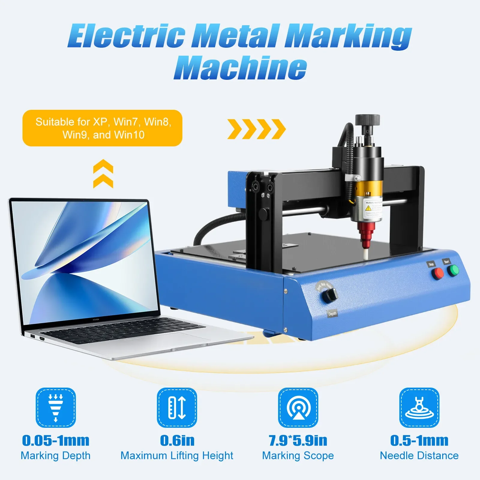 

Electric Metal Dot Peen Engraving Machine for Number and Letter Marking & Labels
