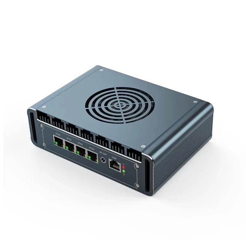 Imagem -05 - Roteador de Firewall Intel N100 Alumínio com Ventilador Celeron N5105 J4125 Pfsense Pve Computador Mini pc 4x I226 Lan 2.5g 12ª Geração