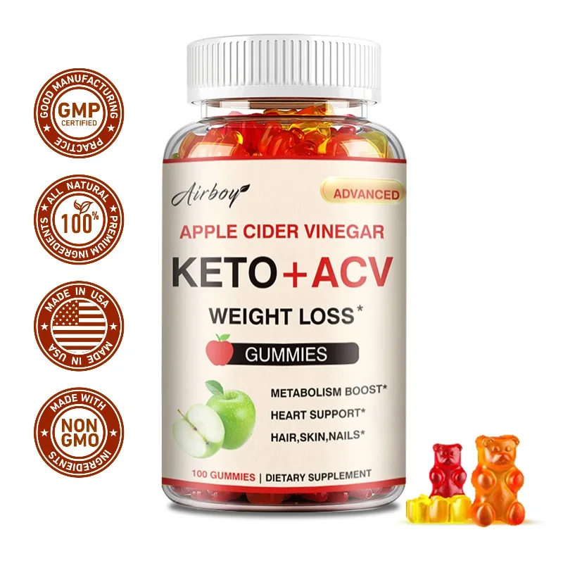 Keto + ACV Gummies - Cleansing, Metabolism, Body Shaping, Reduce Bloating, Promotes Digestion and Absorption, Maintains Vitality