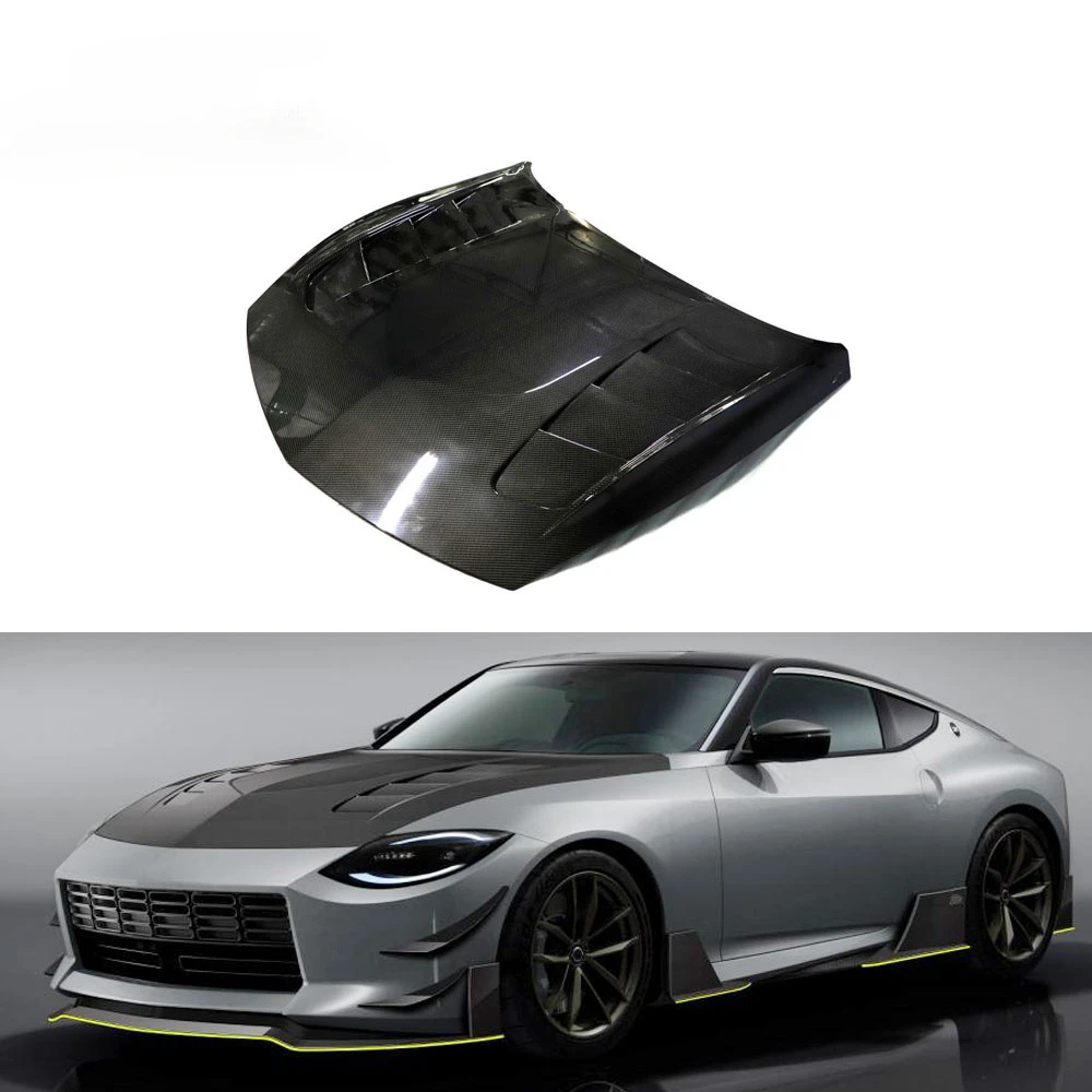 Dry Carbon Fiber RZ34 400Z Engine Hood with Scoop for Nissan Z 400Z RZ34 2024