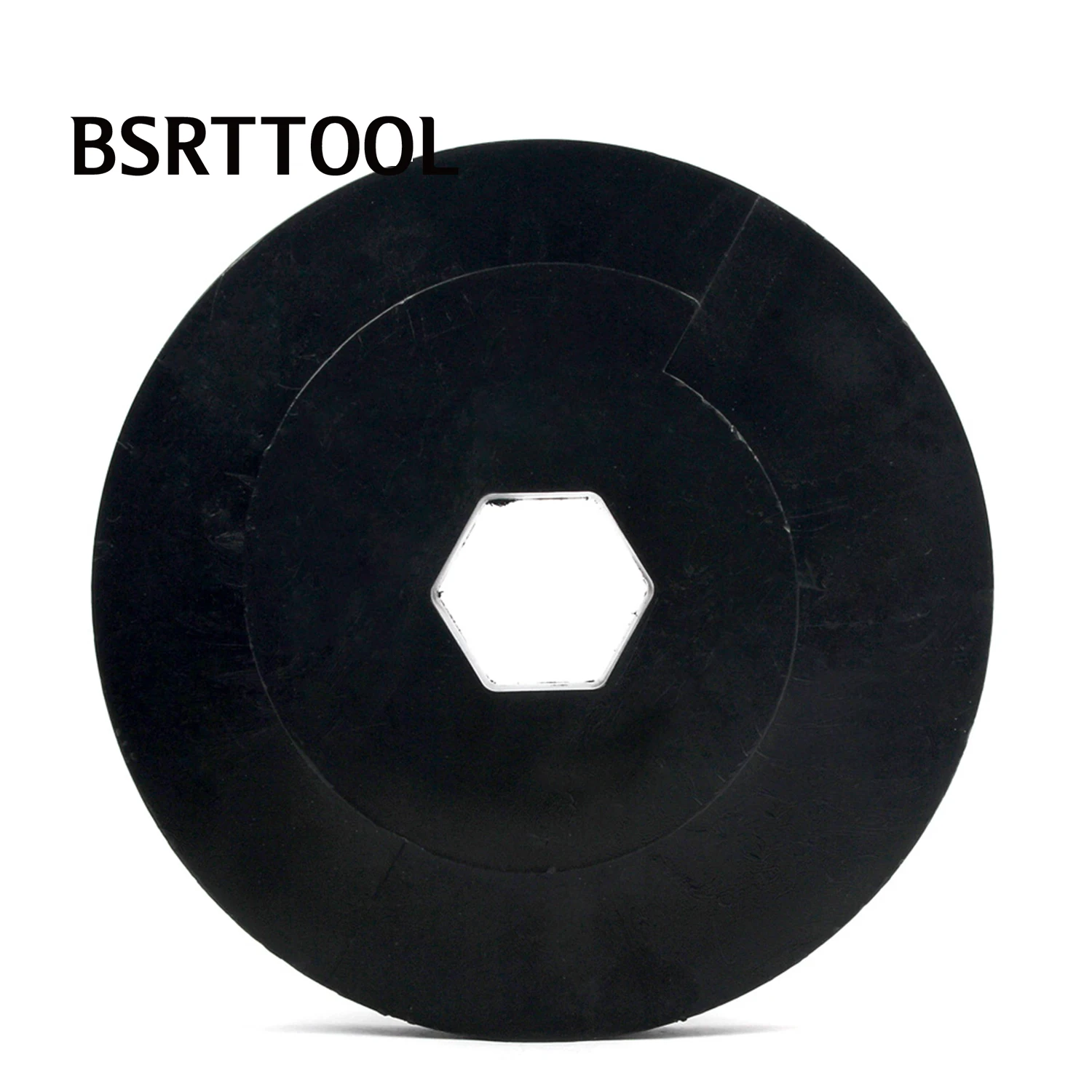 BSRTTOOL almohadilla de respaldo de plástico, disco de respaldo de gancho y bucle, pulidor de amoladora angular, adaptador de bloqueo de caracol, 6 pulgadas