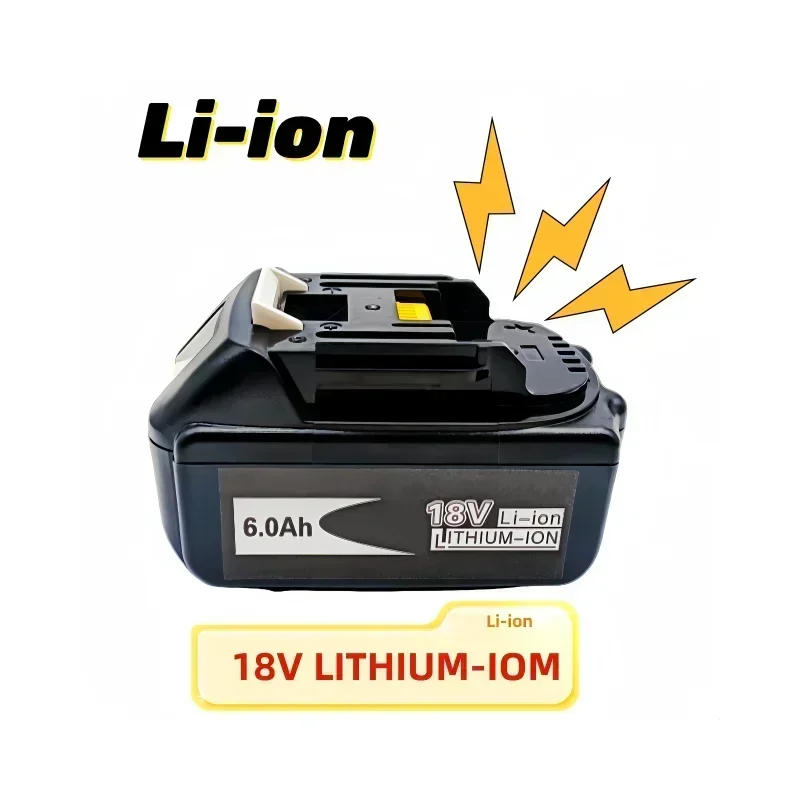 

18V 6.0Ah Battery Rechargeable Power Tools Battery 18V with LED Li-ion Replacement LXT Replacement Power Tool Battery