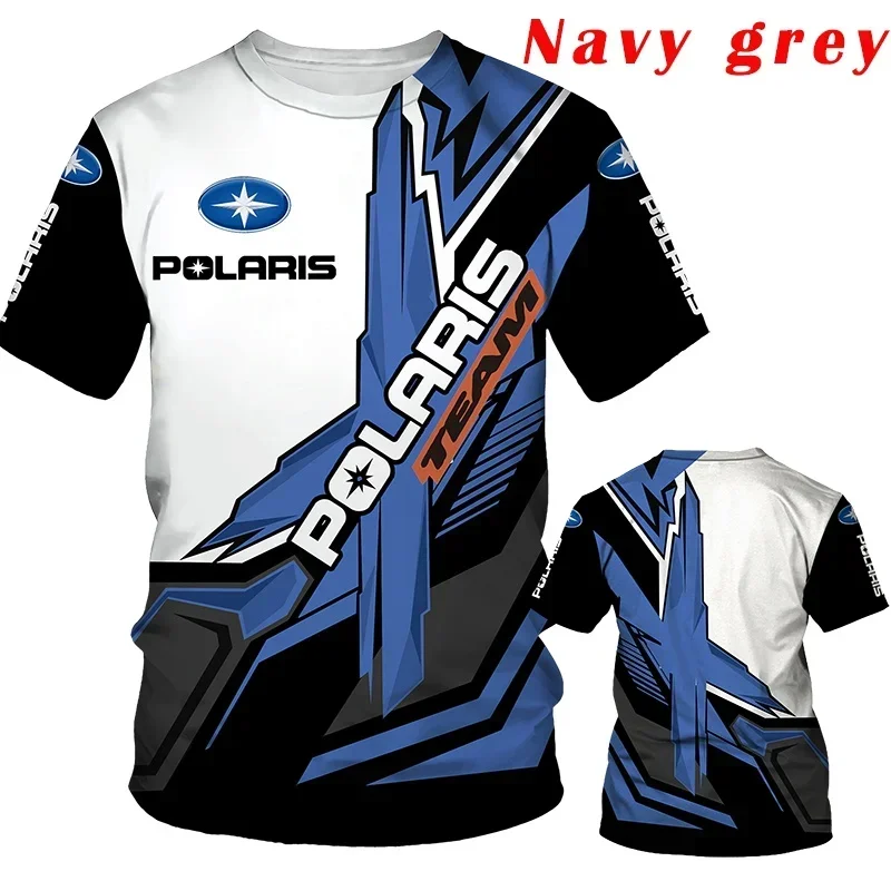 Camiseta de Carras recién Vendida con el logotipo Polaris 3d، estampado novedoso، camiseta de cuello neutro para hombres