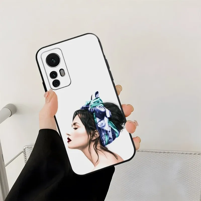 Funda de teléfono Demi Lovato para Xiaomi, 11, 13, 11T, 12, 10T, 10, TPro, 10 Pro Lite, Ulltra MIX4, CIVI, Coque negro