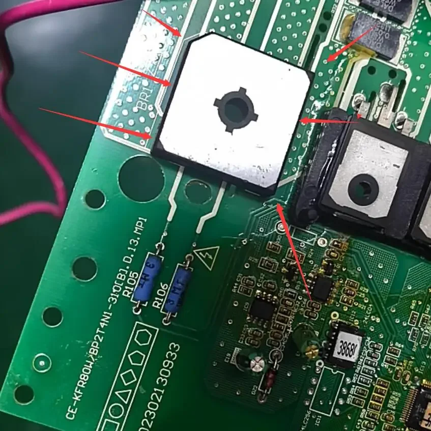 used for Air conditioning computer board CE-KFR80W/BP2T4N1-310 CE-KFR80W/BP2T4N1-310【B】.D.13.MP1 part good working