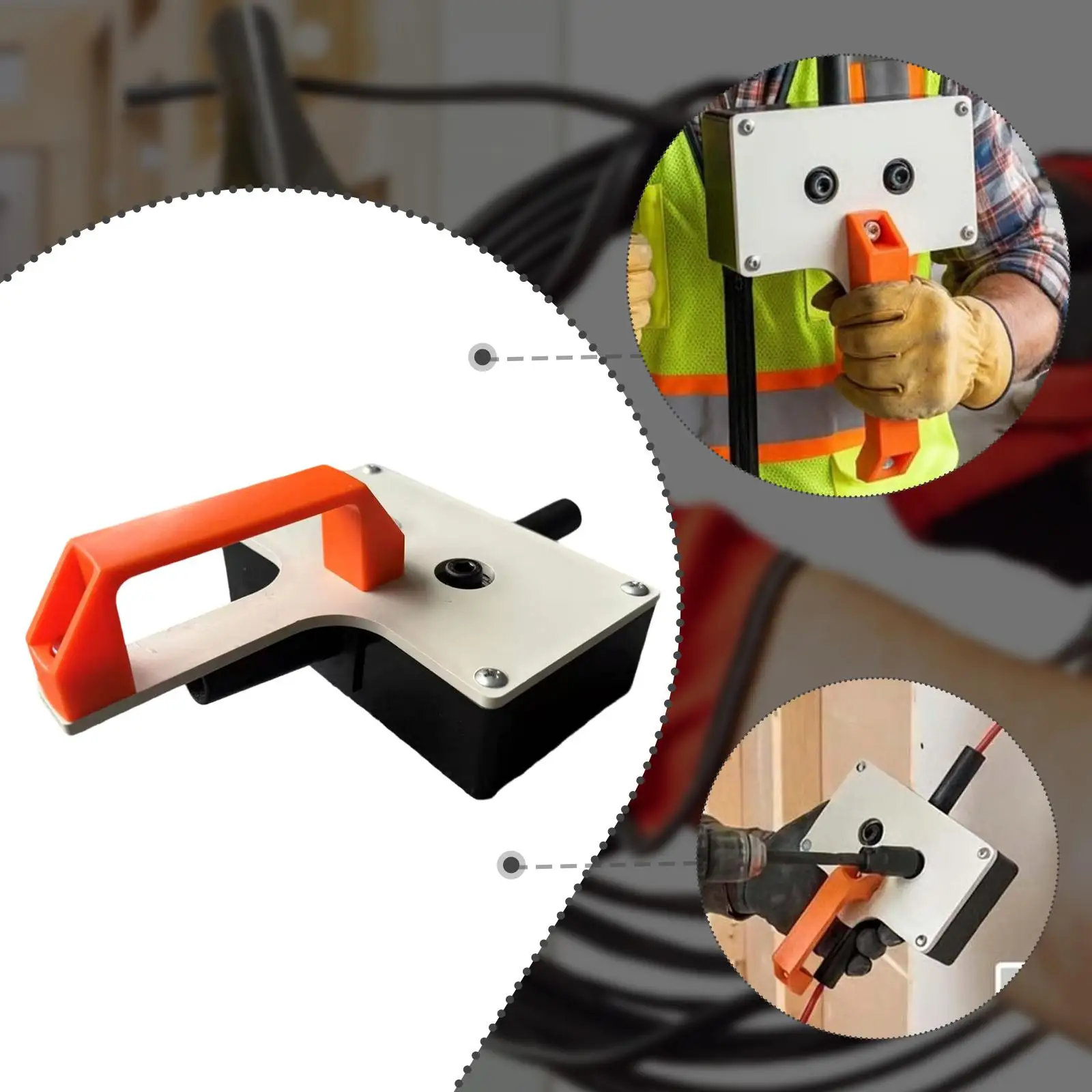 Multipurpose Wire Puller, Lightweight Assist Tool, Electrician Threading Cable Installation Tool Easy to install 4