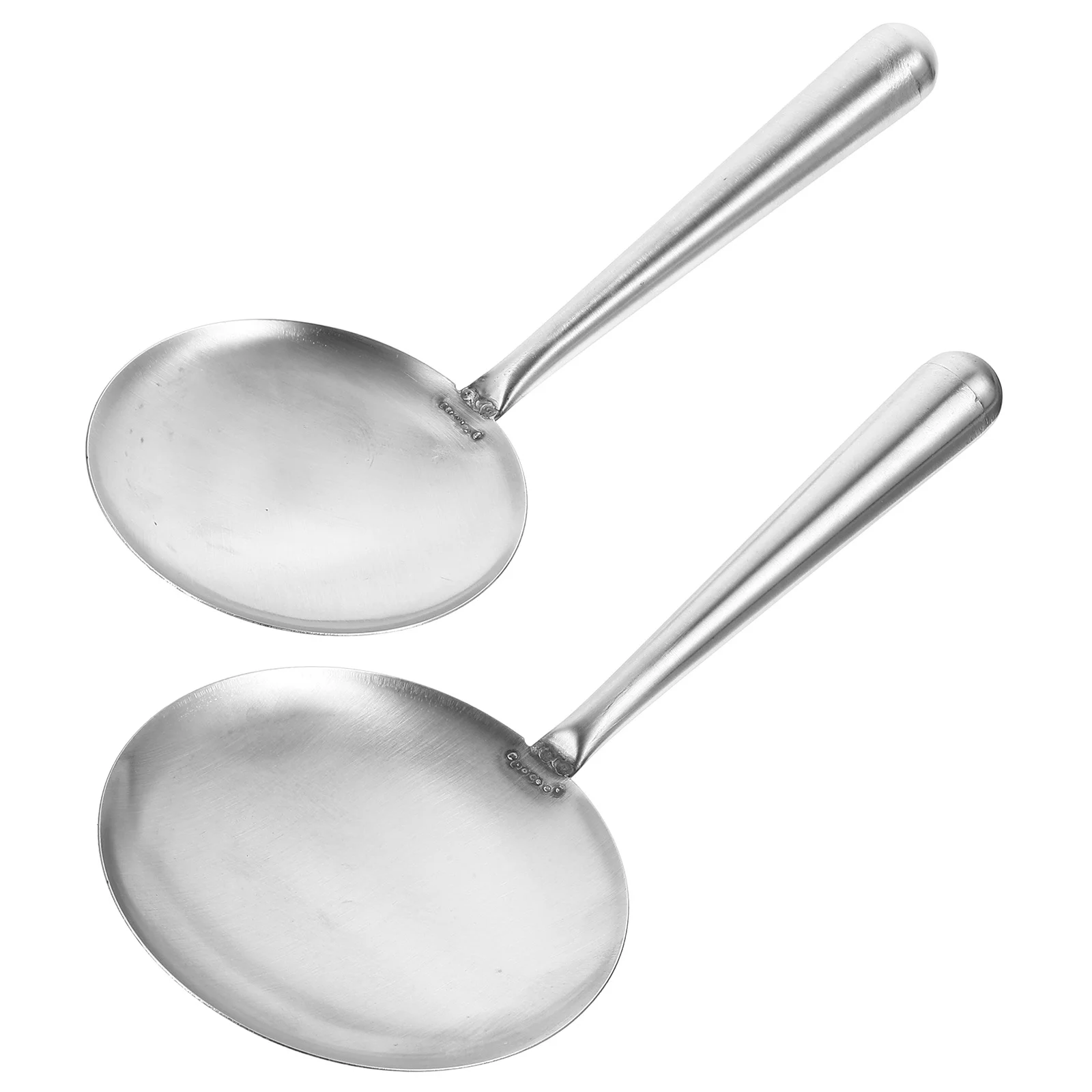 

2Pcs Kitchen Tofu Spoons Premium Stainless Steel One-Piece Molding Short Handle Scoop for Convenient Food Serving Household Use