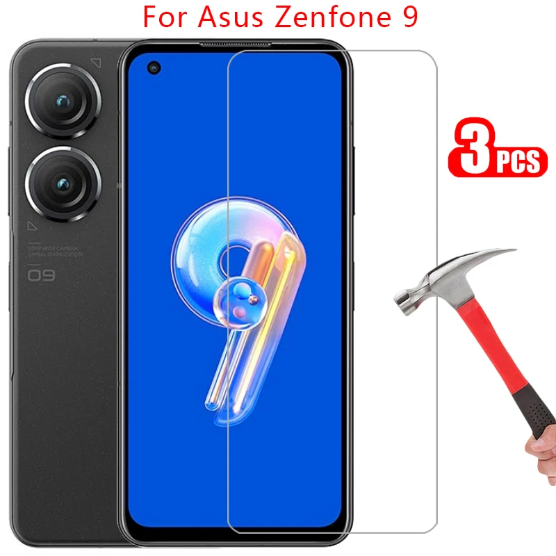 screen protector tempered glass for asus zenfone 9 phone case on zenfone9 back cover 360 protective coque bag cas 9case