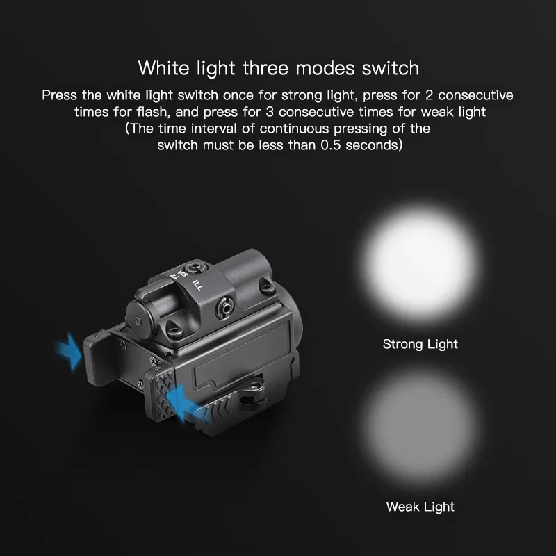 Richfire Rechargeable Weaponlight Magnetic Charging 1000LM Laser Green Light Tactical Flashlight Combo for Rifles Quick Release