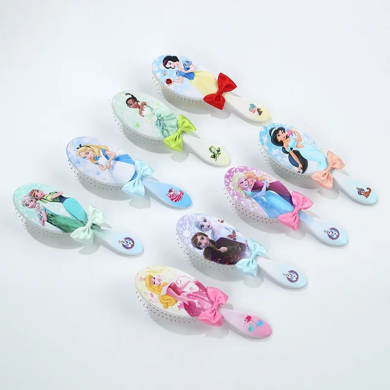 Disney Cartoon Frozen Princess Minnie Mickey Mouse Comb Kid Massage Comb Hair Care Brushes Baby Girls Dress Up Makeups Toy Gifts