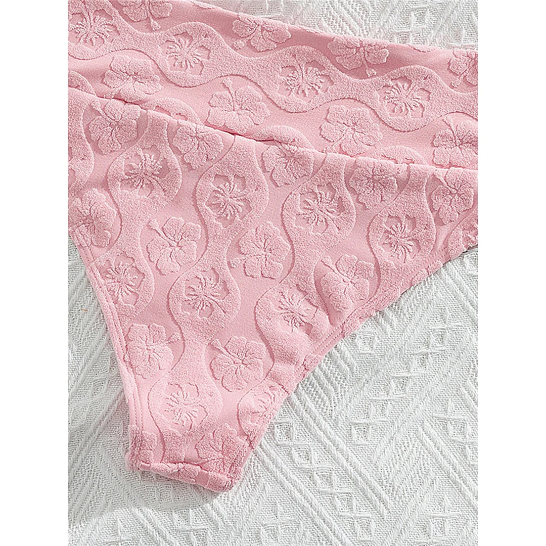 S - XL, V-förmiger, mit Bügel verstärkter Damen-Badeanzug, hoch geschnittener Bikini, zweiteiliges Bikini-Set, Badebekleidung, Badeanzug, Modell V8042. – Detail 6