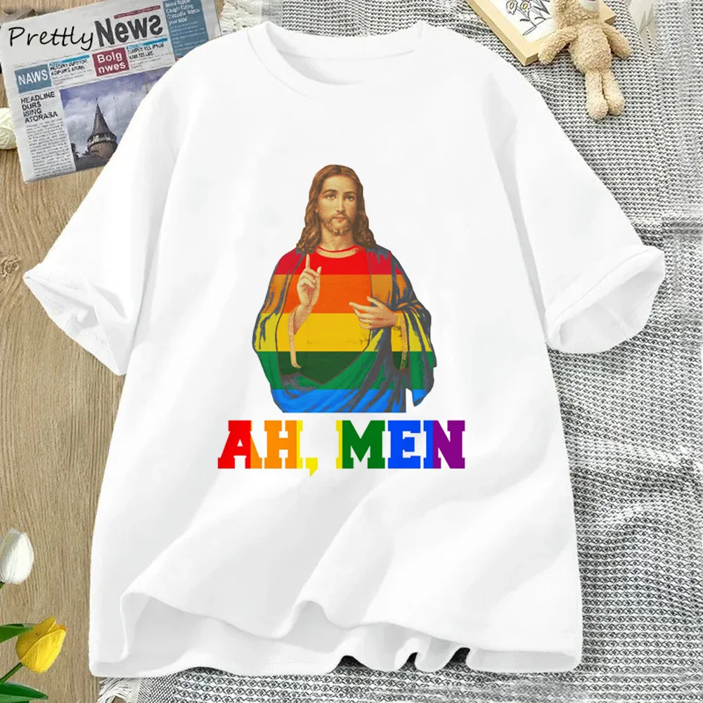 Pride Lgbt Lgbtq t shirt girl Psychedelic women Retro shirt hip hop Classic korean clothes University Psychedelic Pastel