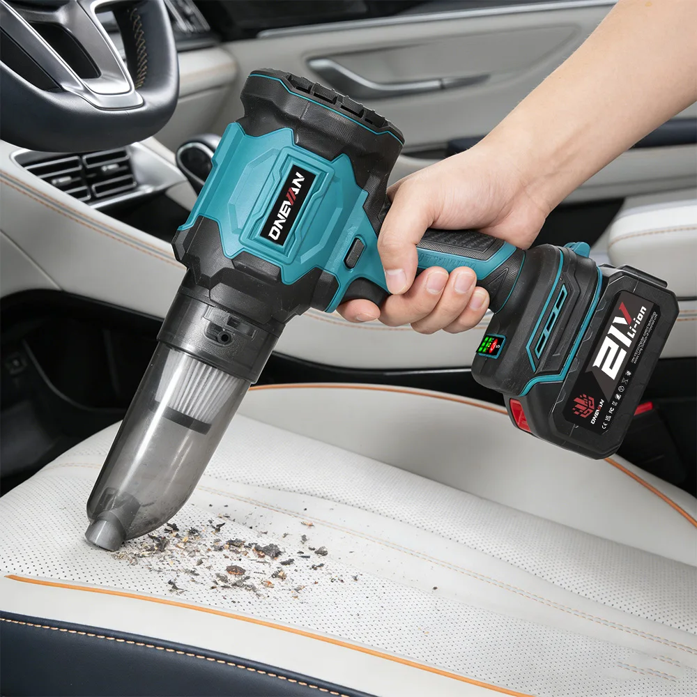 ONEVAN 2-in-1 Bürstenloser Elektro-Turbogebläse-Jetventilator 350m/s Garten-Laub-Staubsauger-Reinigungsgerät für Makita 18V Akku – Detail 11