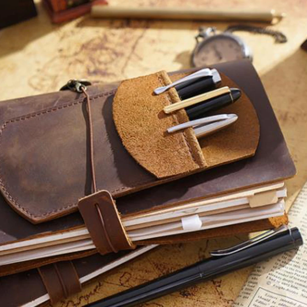 

Pen Case Vintage Design Handmade Pen Pouch for Office College Protective Pencil Case Container