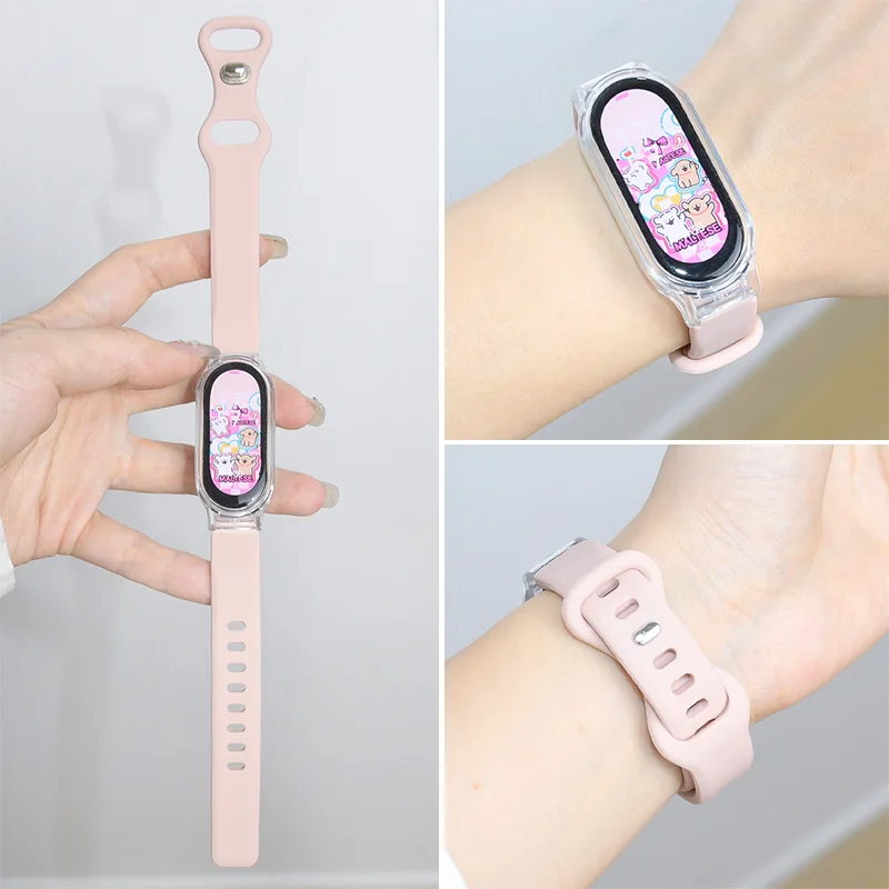 Gehäuse + Armband für Xiaomi Mi Band 9 Sport Gummiarmband Armband Pulseira Correa Xiaomi Smart Band 9 NFC-Zubehör
