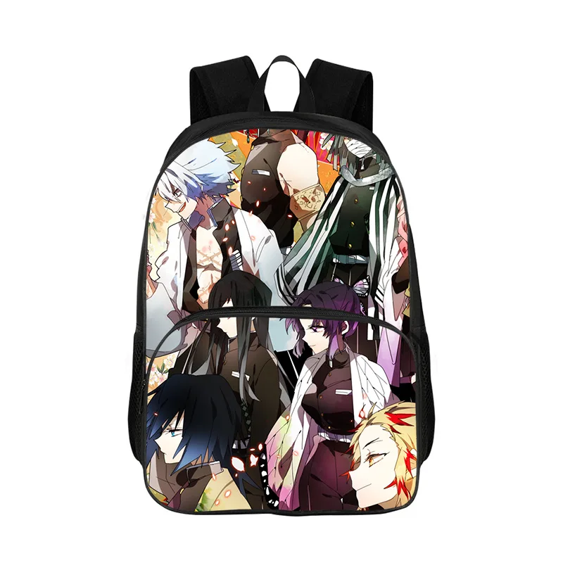 حقيبة ظهر مدرسية Demon Slayer Mochila للصف 1-4، حقائب مدرسية مطبوعة على شكل حيوانات كرتونية للأولاد والبنات حقيبة ظهر للأطفال للمدرسة
