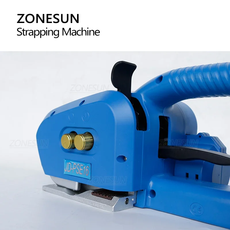 ZONESUN JD-PSE16 Portable Electric PP PET Belt Strapping Machine  Belt Baler Lithium Rechargeable Battery Power Packing Tool