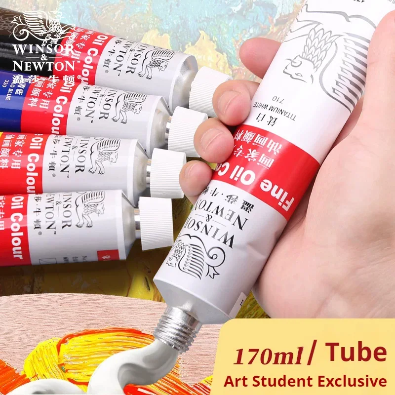 WINSOR＆NEWTON Oil Paint 170ml Single Tube Oil Based Paint for Artists Students Beginners Strong Tinting Strength Lightfastness