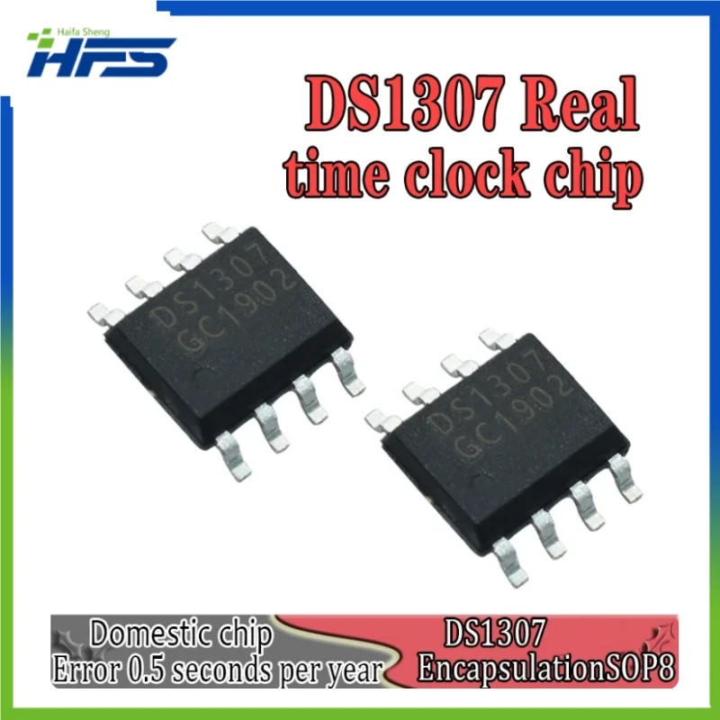 

10pcs DS1307 DS1307Z SOP-8 RTC Serial 512K I2C Real Time Clock IC Good Chinese Chip