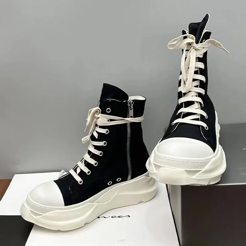 High top shoes for men in spring and summer, double layered thick soles, increased height, casual shoes, lace up for slimming ef