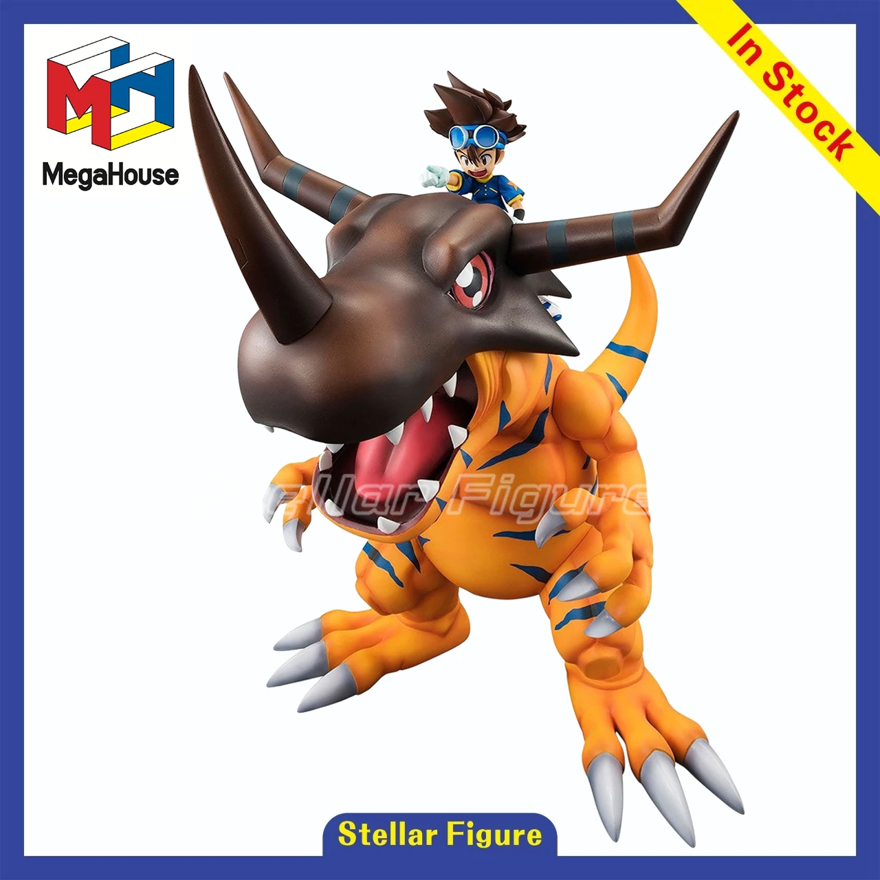 

【SF】В наличии: Коллекционная модель фигурки MegaHouse GEM Series Digimon Adventure Yagami Taichi Greymon – отличный подарок