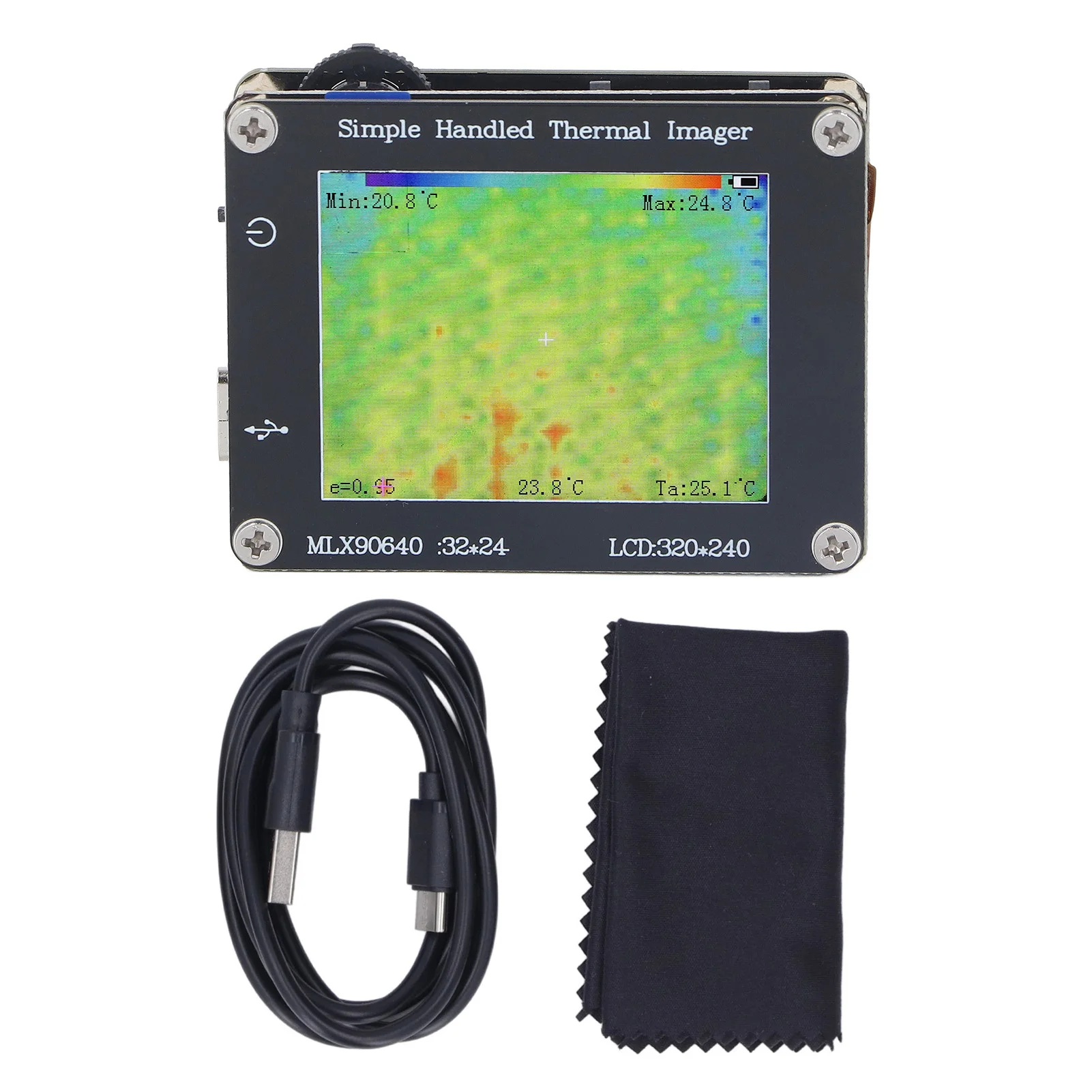 Thermal Imager Infrared Camera Portable ‑ 40 ℃ To 300 ℃ 2in Screen Thermal Imager for Temperature Measurement