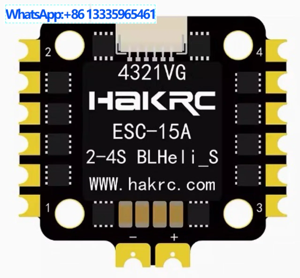 HAKRC Haike 4-in-1 brushless ESC 8-bit 32-bit 3-6S35A40A45A60ABL firmware 20 * 20mm