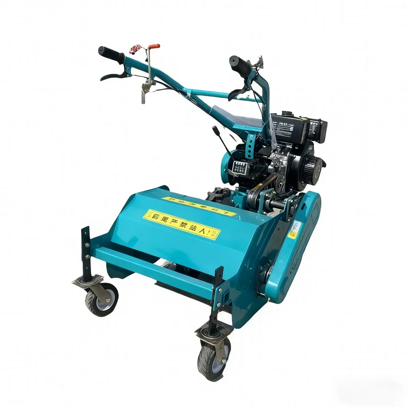 Small Mini Crawler Weeder Tiller Garden Cultivator DIY Stepless Transmission Rear Discharge Diesel/ Powered