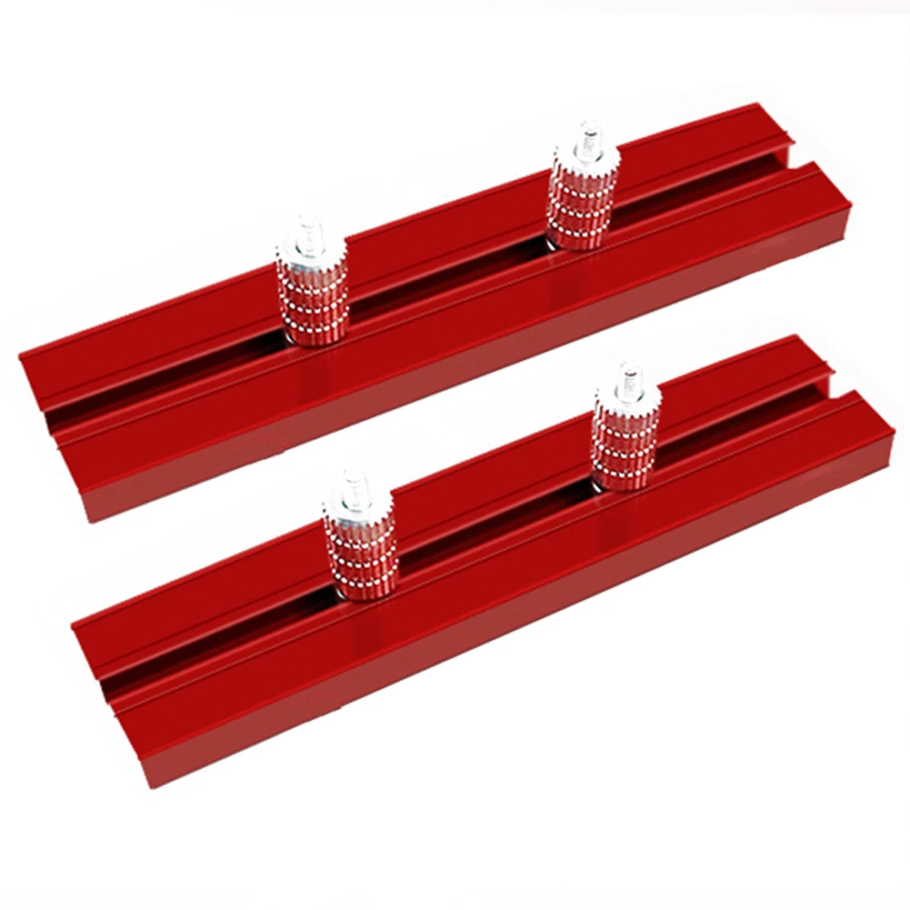 Woodworking Positioning Clamp Tool Set with Sliding Slot Fence and Saw Table Dog Hole Fence for Enhanced Precision