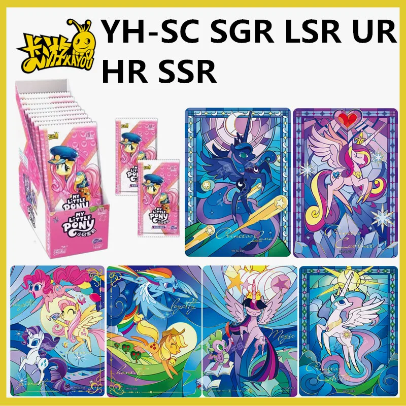 KAyou Autêntico Meu Cartão Pony para Crianças, Anime Limited, Hui Yue 1 Cartão de Coleção Rara, Princesa Menina Brinquedo, Novo Presente, SGR001-006