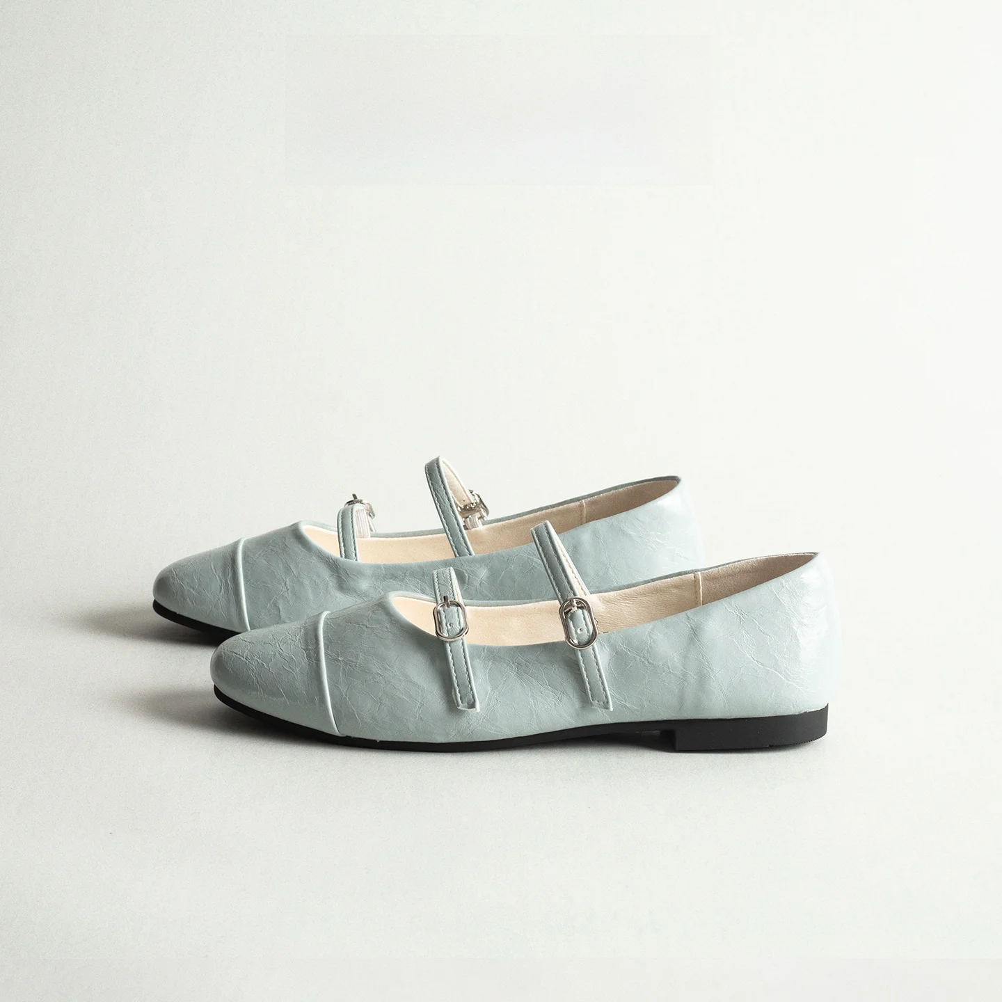 

Genuine Leather Ballet Flat Shoes Women's Casual Slip-On Mary Janes Spring Commute Soft Bottom Casual Fashion Single Shoes