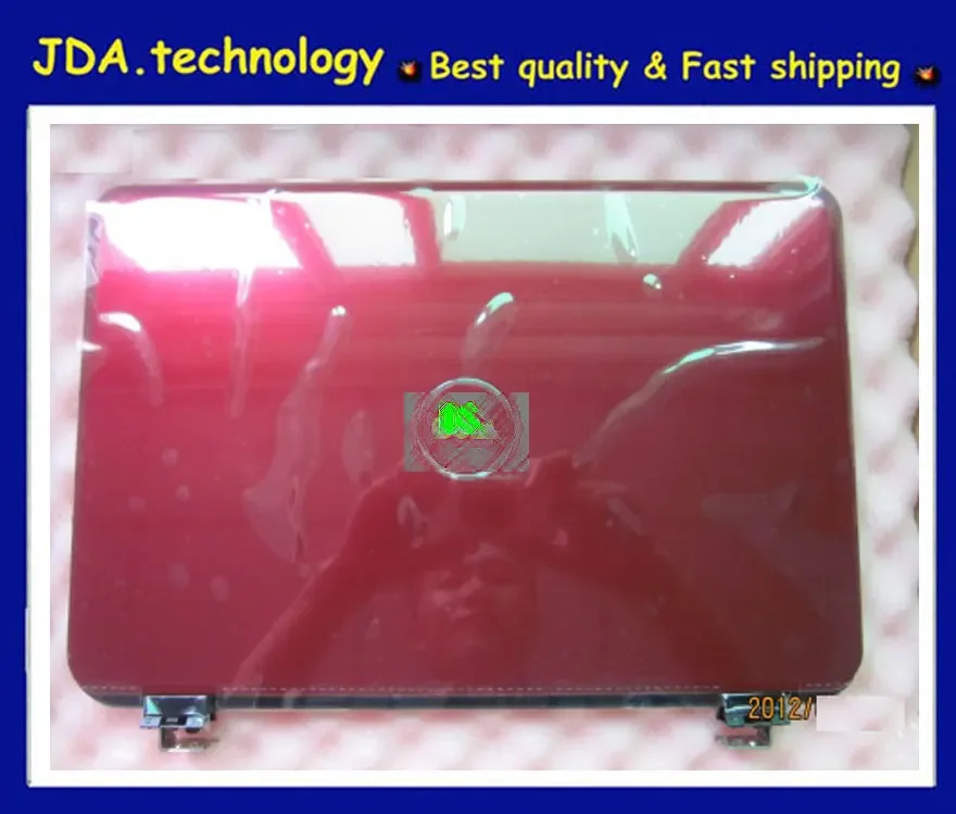 New Red Back cover &hinge set FOR Dell 13R N3010 LCD Back Cover A Cover Case +Hinges