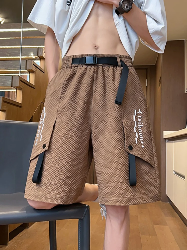 

Мужские рабочие брюки из ледяного шелка, повседневные, прямого кроя, спортивные, быстросохнущие, летние, дышащие, легкие, тонкие