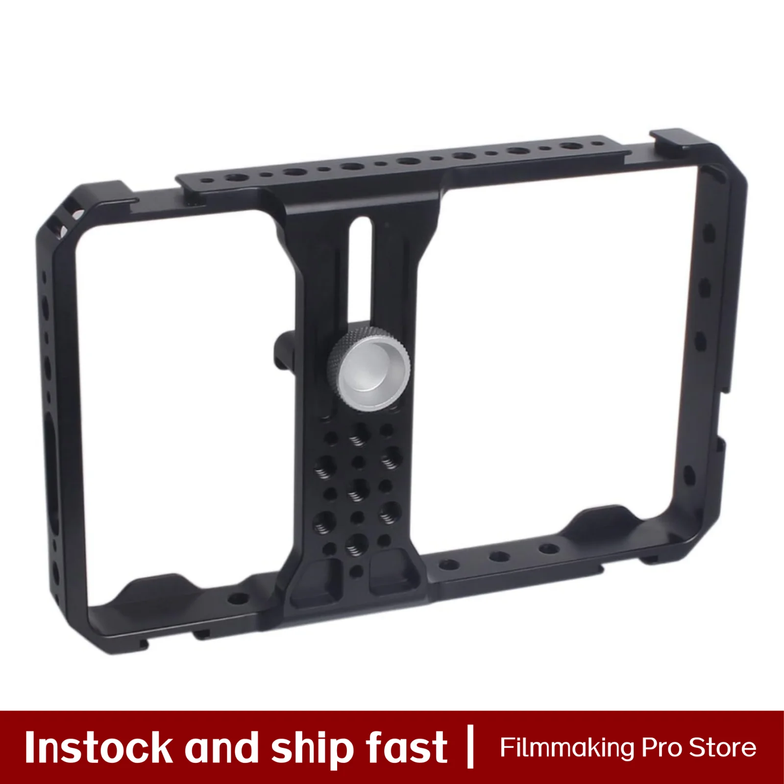 

CaTeFo Universal Phone Cage, camera Cage with Cold Shoe & 1/4 Inch Thread Mount For iPhone Samsung