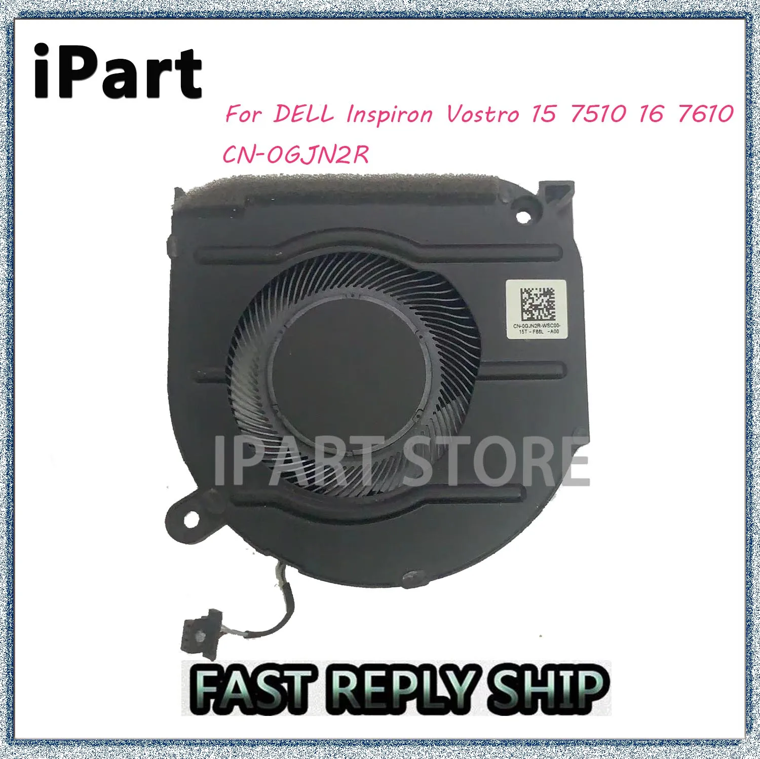 For DELL Inspiron Vostro 15 7510 16 7610 Cooling FAN-For CPU 0GJN2R  CN-0GJN2R