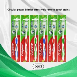 Clogate 6pcs Adult Soft Bristle Toothbrush Whitening Oral Hygiene For Sensitive Gums And Teeth Manual Toothbrush For Home Use