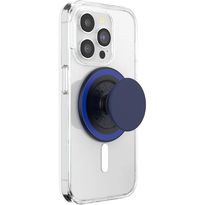 

MagSafe Phone Grip with Magnetic Holder and Stand for Secure One-Handed Use - Navy