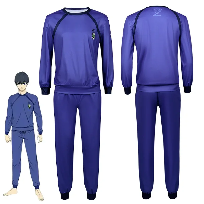 Pajamas Reo Nagi Cosplay Costume  Anime Blue Lock Cosplay Costume Bachira Isagi Chigiri Nightclothes Sportswear Tracksuit