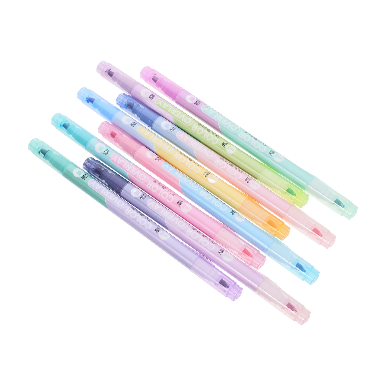 

8 Pcs Double Ended Highlighter Graffiti Pens Decorative Cute Colorful Coloring Liquid for Note Taking
