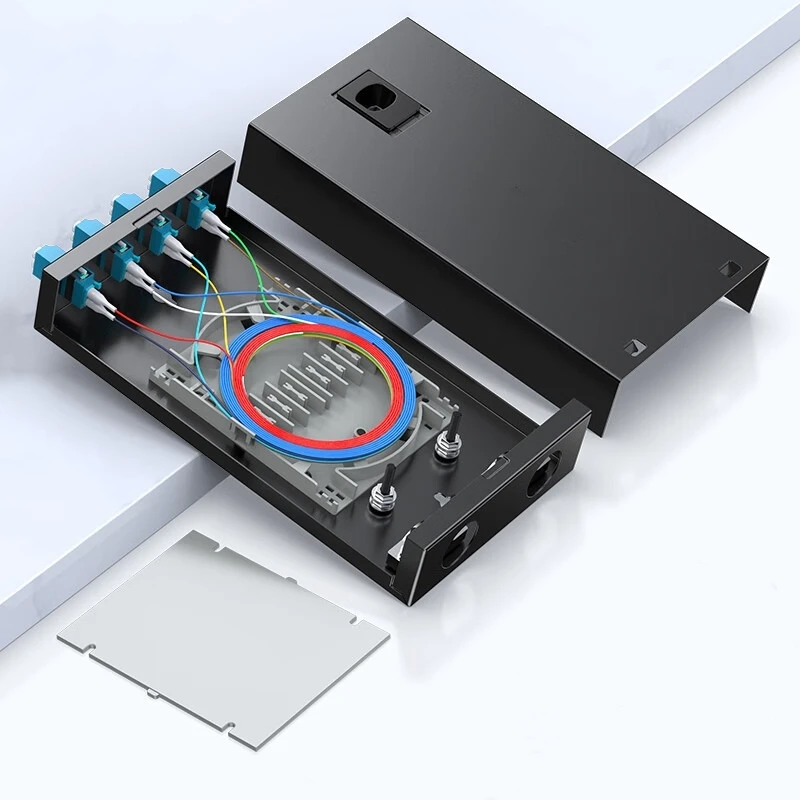 Single-mode LC Optic Box 4 Port 8 Core Fiber Optical Terminal Box with LC Adapter