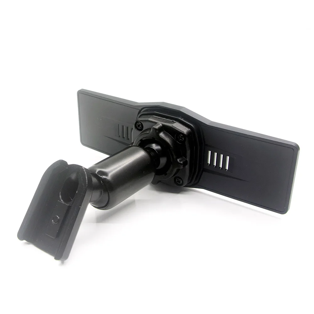 Rear View Mirror Back Plate Buckle Panel + Interior Mirror Bracket for Car DVR Instead of Strap