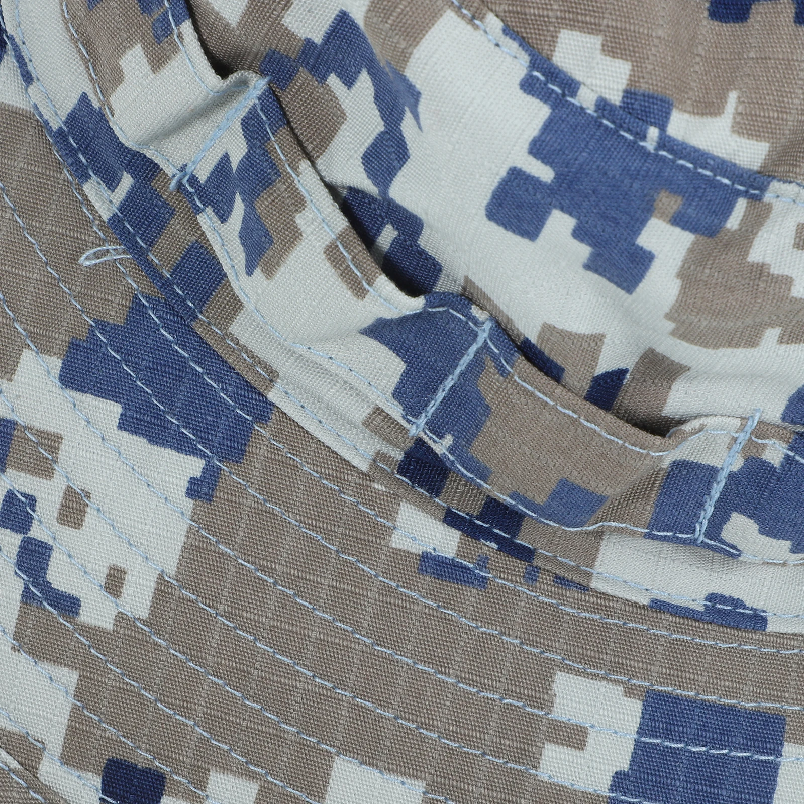 

Camouflage Bucket Fabric Sun Protection For Fishing Hunting Hiking Outdoor Sports Blue Black One Size Fits All Fishing