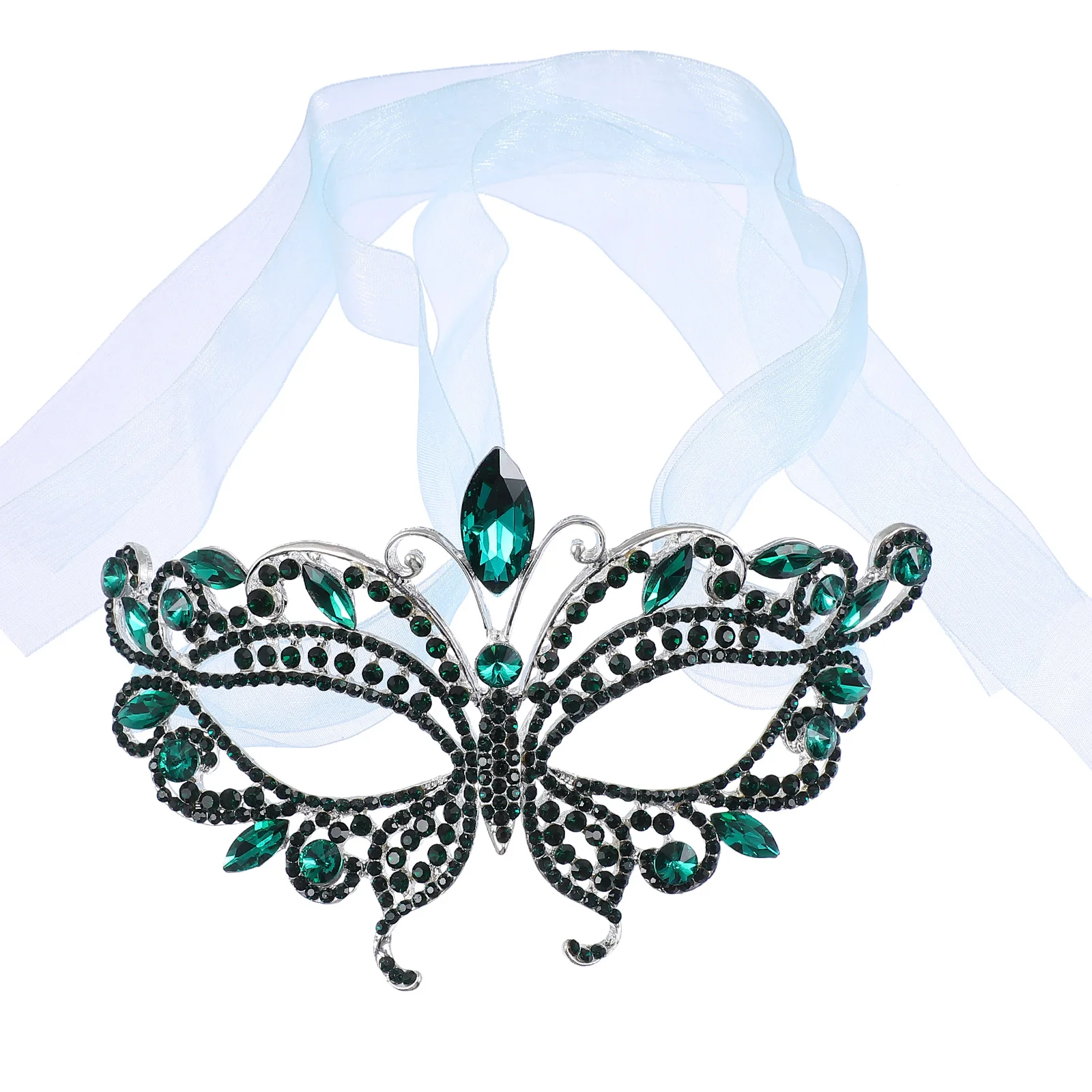 

1 pc Ribbon Mask Women Party Costume Halloween Eyemask Masquerade Mask Alloy Masks Christmas Carnival Dance