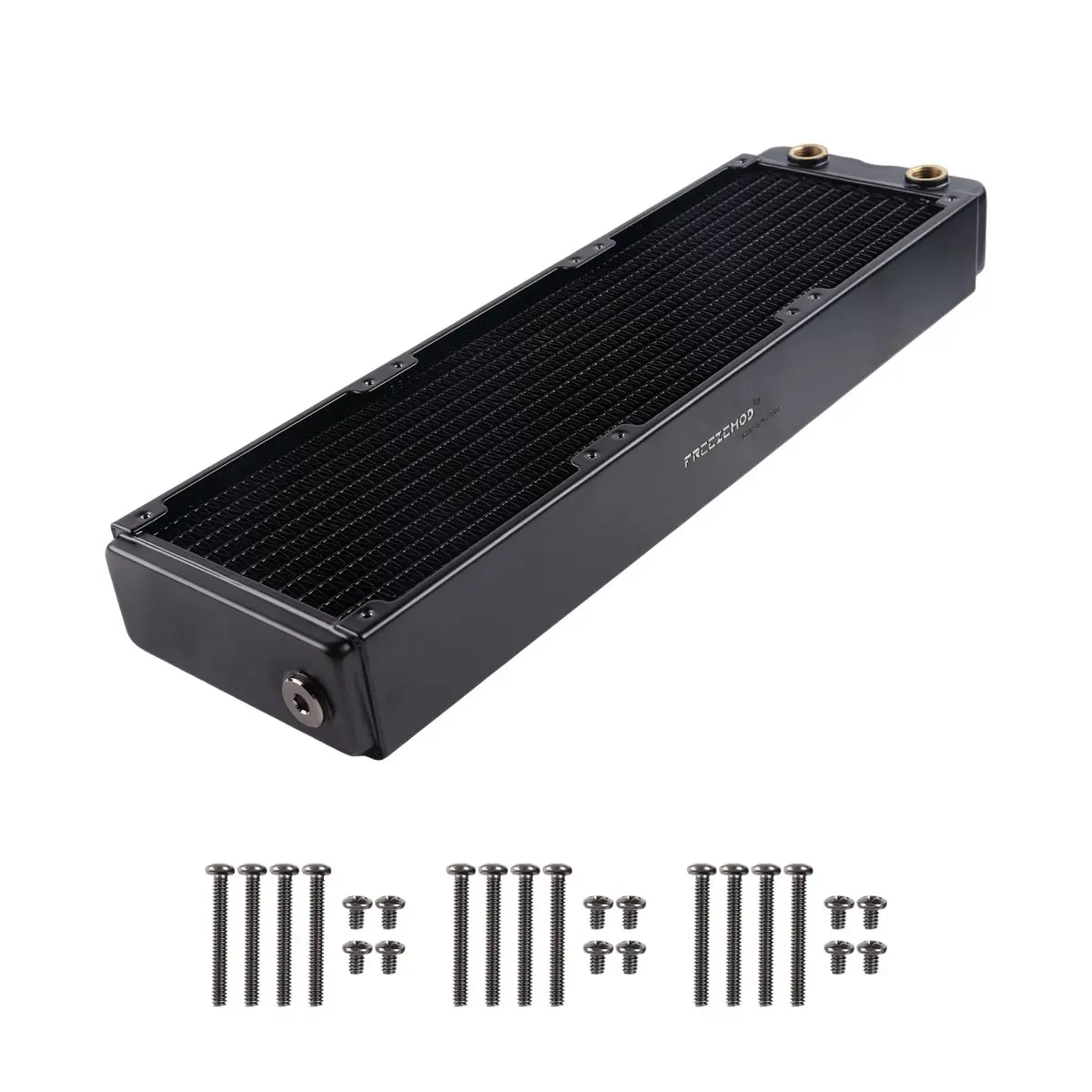 CH◆☆§ TSRP-HP45-360 360mm Computer Pc Water Cooler Copper Radiator Double Layers 45MM Thick Copper Fins G1/4~HOT SALE